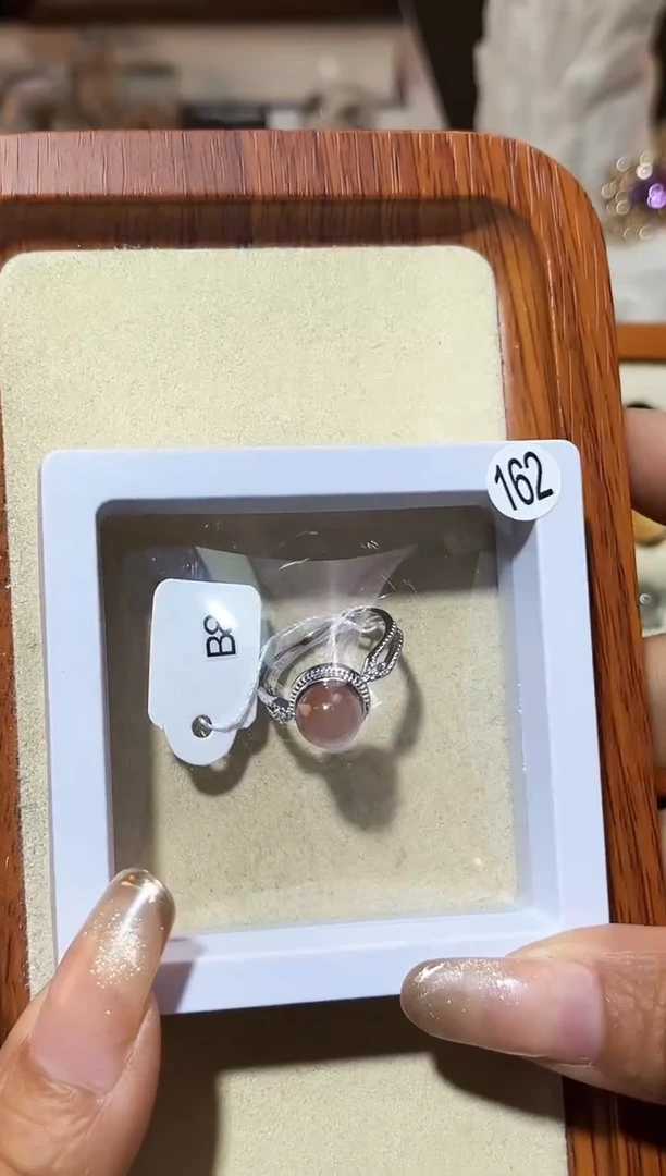 【闪购商品】水晶戒指银S925镶嵌定制