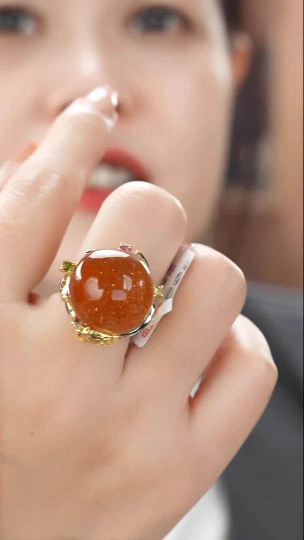 琥珀吊坠(不含链)未镶嵌特色蜜蜡戒指