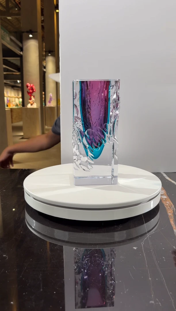 摆件璨石美学金红宝石蓝时间的边缘艺术花瓶