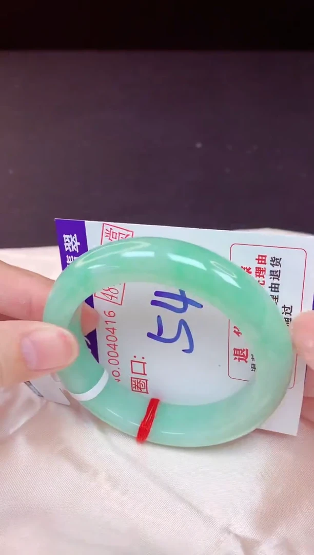 未镶嵌手镯翡翠54（48小时鉴赏期 ）