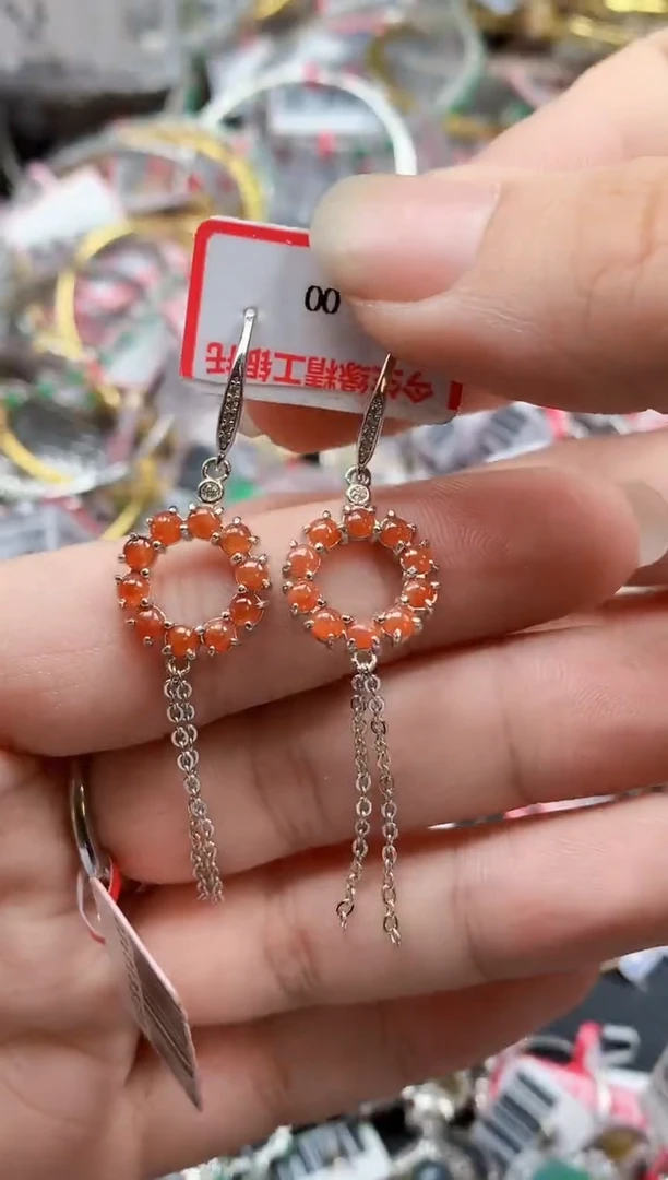 银S925镶嵌戒指翡翠天然A货缅甸翡翠