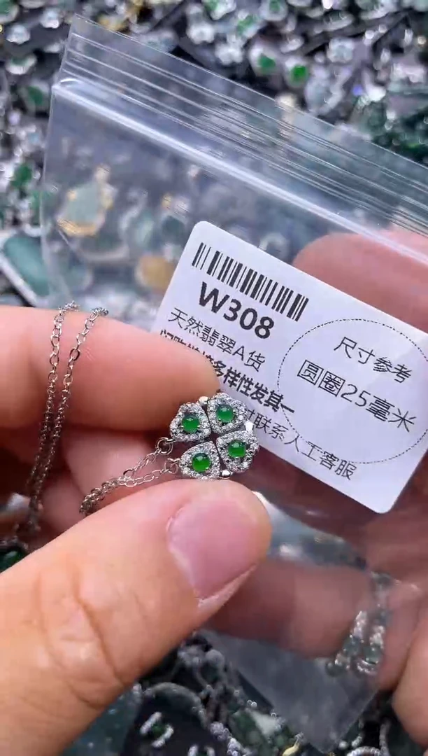 【闪购商品】翡翠颈饰未镶嵌W308项链