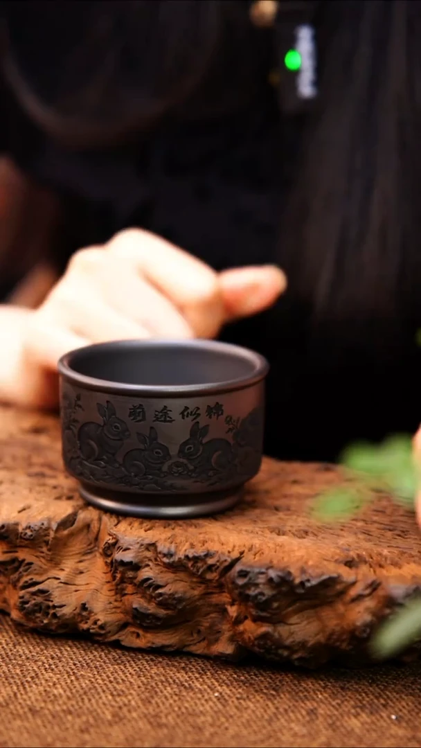 茶杯紫砂紫砂杯 原矿主人杯