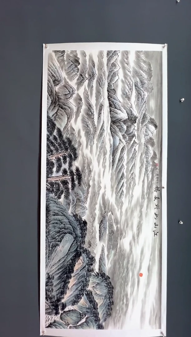 国画江山如此多娇-齐一志老师书画作品