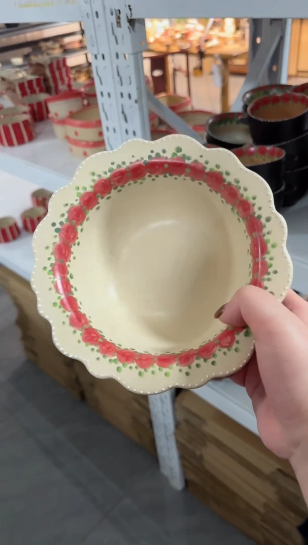 【闪购商品】黑色玫瑰草帽碗高温瓷器