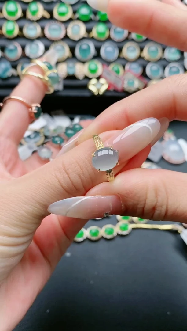 【闪购商品】翡翠戒指银S925镶嵌11111