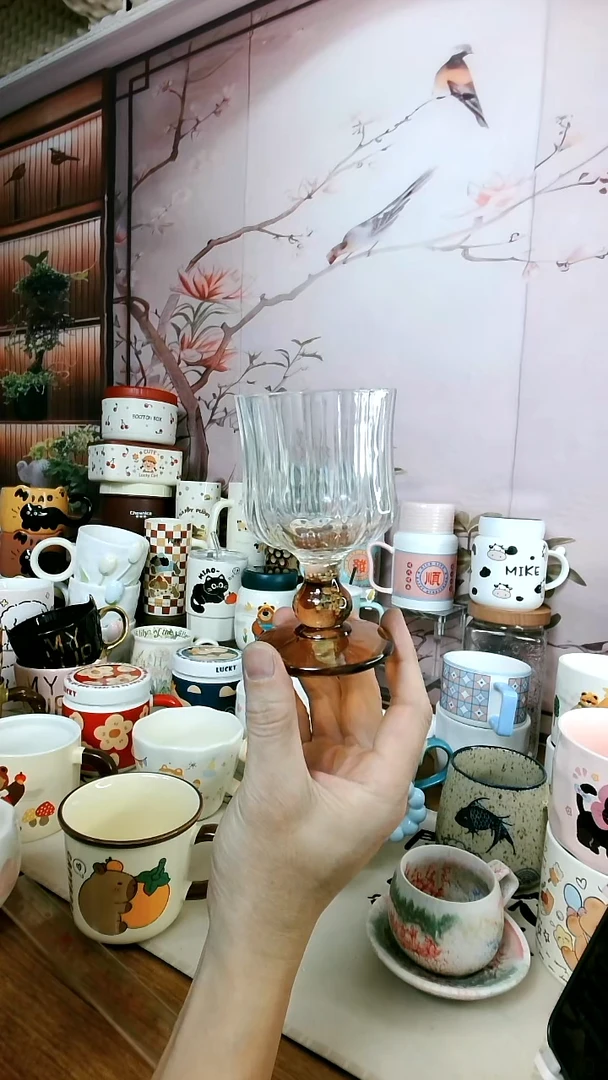 陶高脚玻璃杯闪购福利款