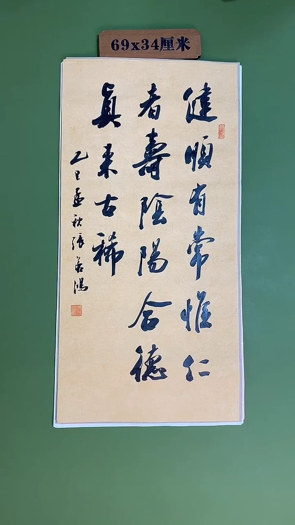 书法书法 张若鸿 尺寸69cm*34cm