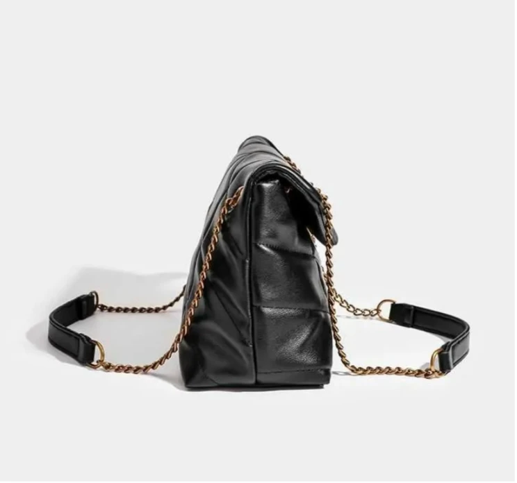 【六六高奢】经典云朵包链条女士时尚信封包黑色TT013