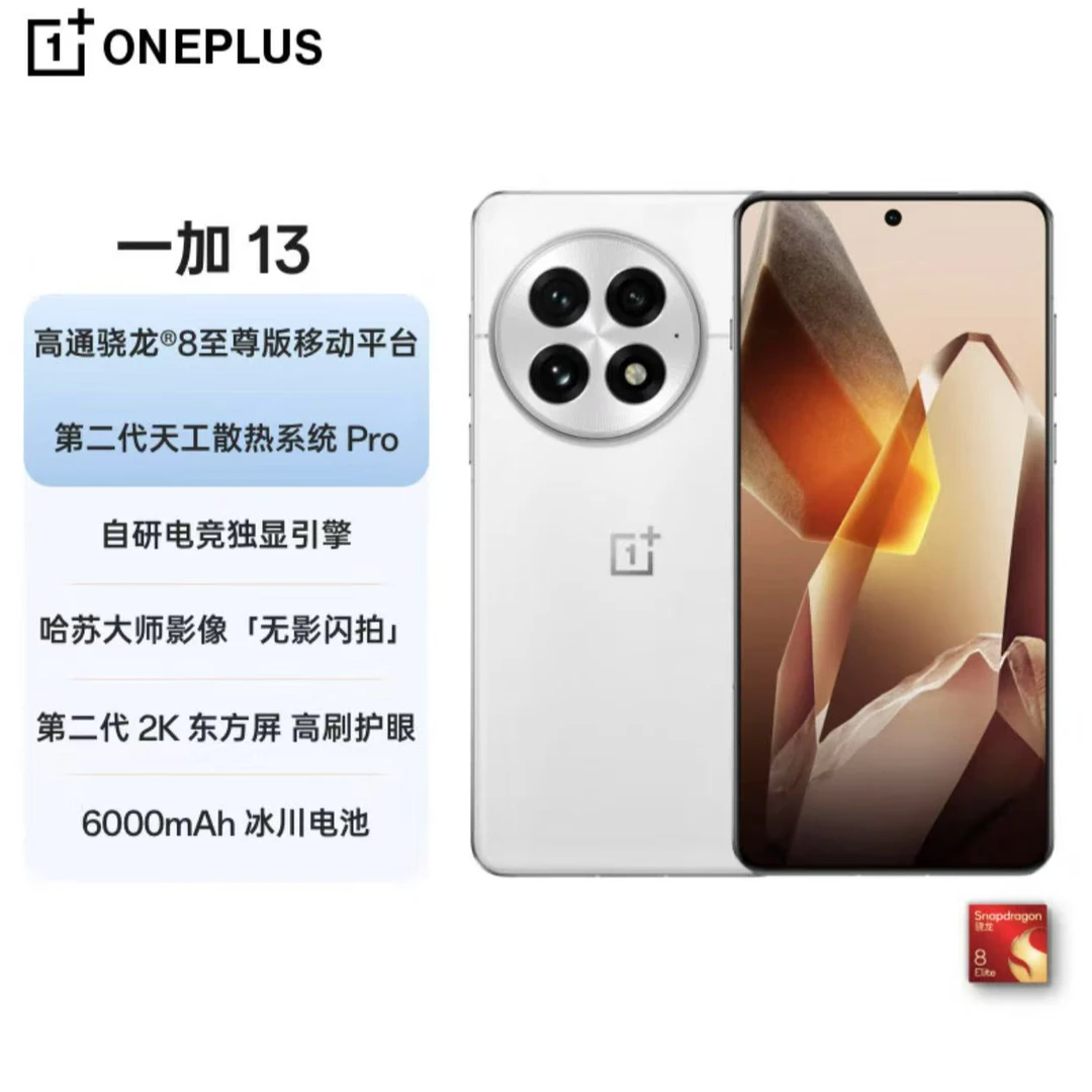 95新 OnePlus/一加 一加13 骁龙8至尊哈苏影相 嘉  二手严选