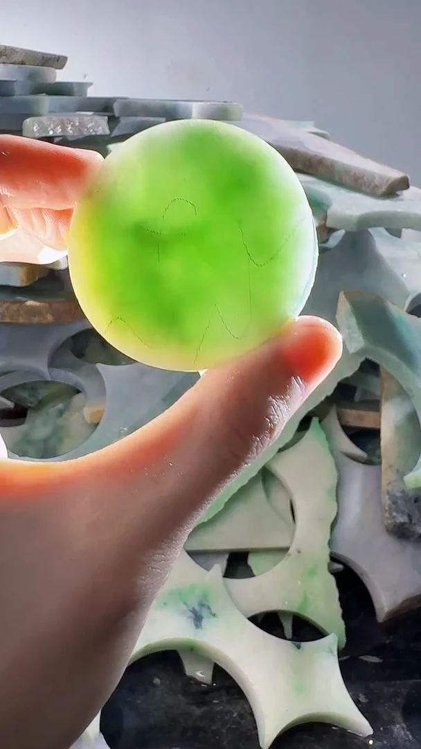 裸石翡翠缅甸翡翠A货文2615