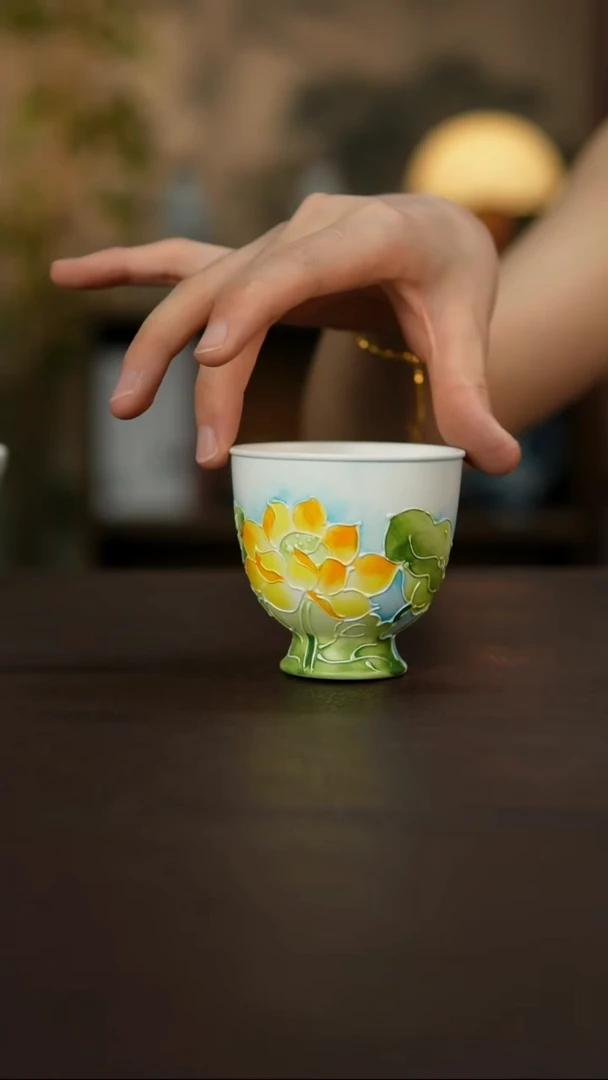 杯景德镇陶瓷杯碗柴烧多人