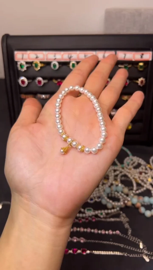 【闪购商品】淡水珍珠手绳银S925镶嵌0000