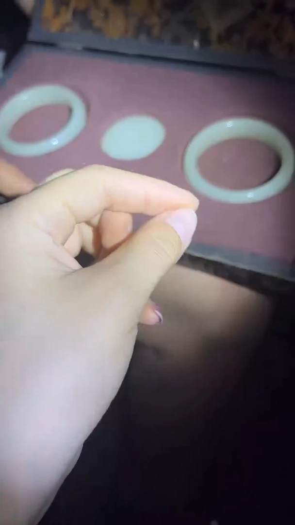 和田玉未镶嵌把件平安扣.1件+手镯.1对.扁宽.羊油白