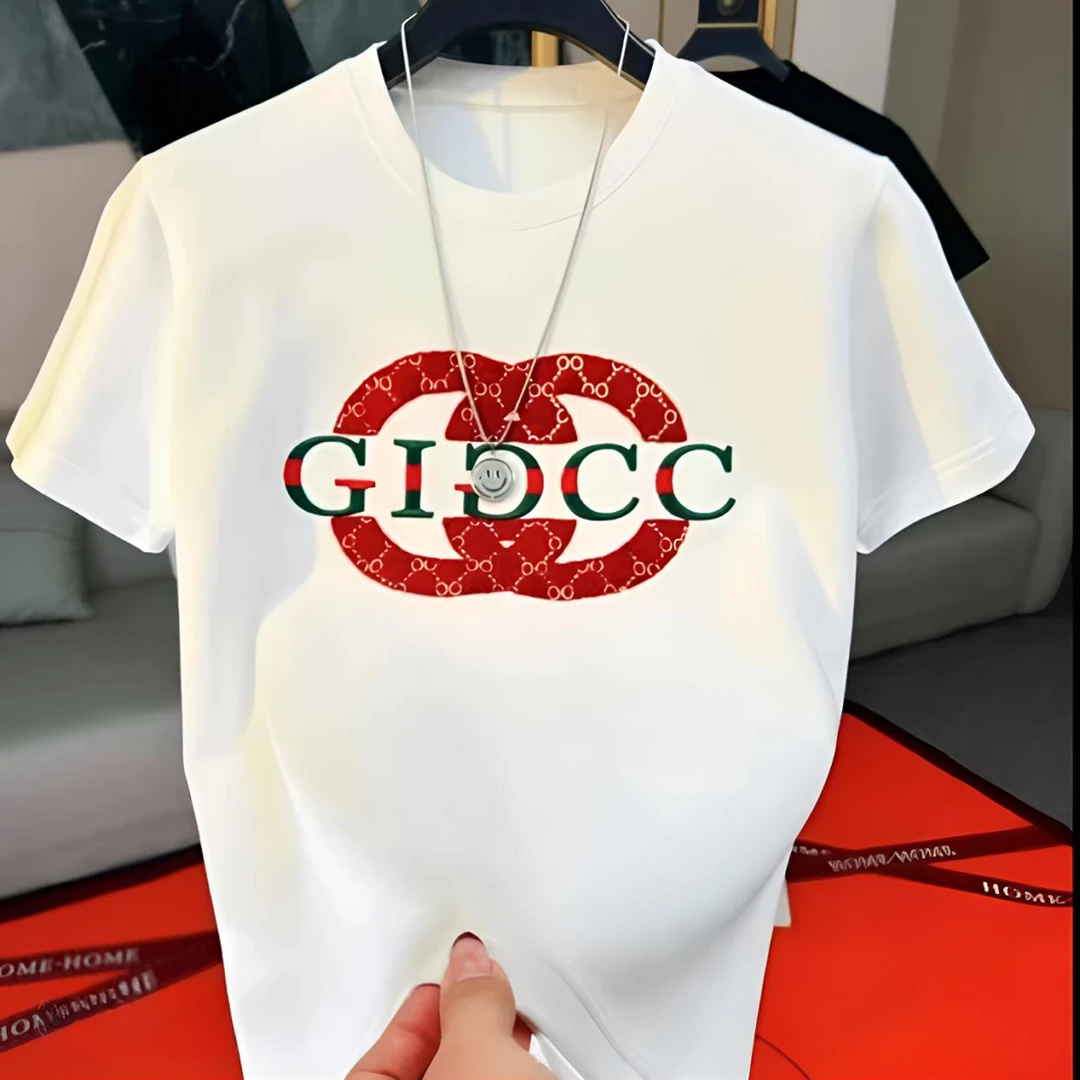 【L1】2025新T恤款圆领短袖男女体恤宽松休闲百搭打底衫男国潮