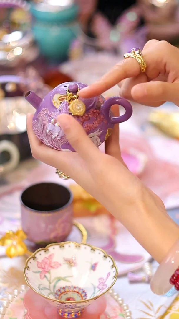 摆件山怂阿卿直播间@@sjy狐狸壶+链