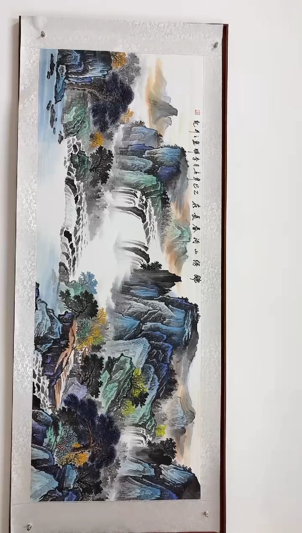 书法国画镜芯  锦绣山河