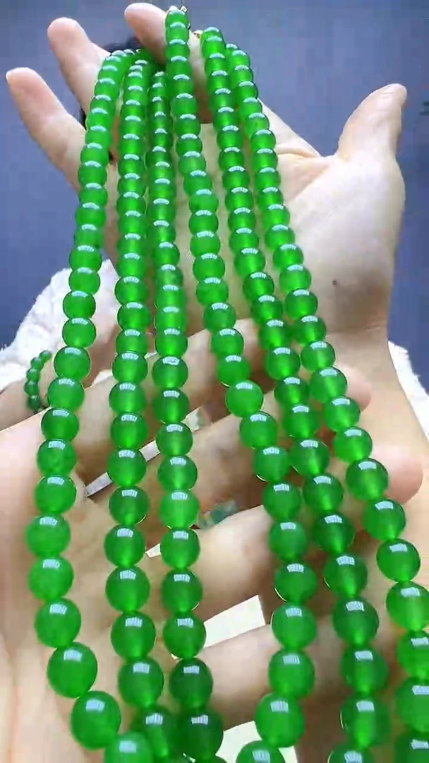 翡翠14K金镶嵌颈饰丹丹diy颈饰8mm