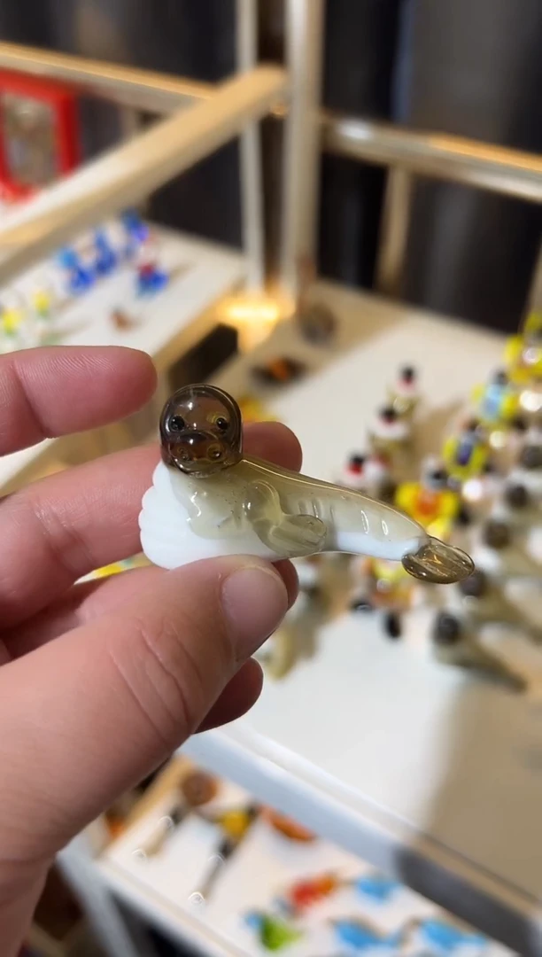 手工艺品琉璃海豹