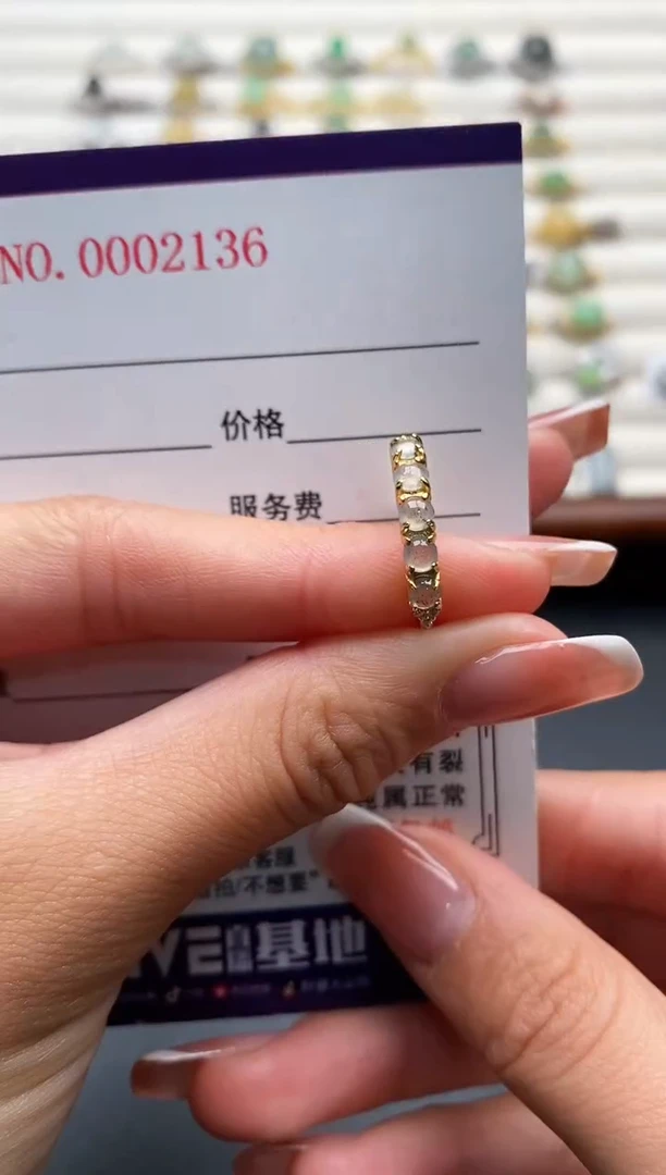 银S925镶嵌戒指翡翠4444444+10