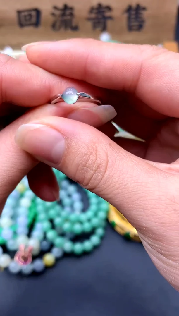 【闪购商品】翡翠戒指18K金镶嵌124-中国好珍宝