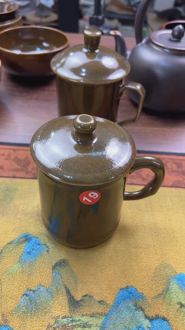 鳝鱼黄办公杯竹节