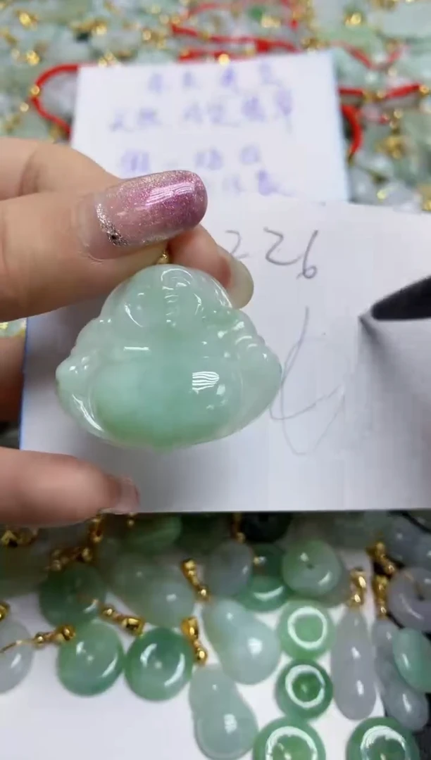 【闪购商品】翡翠颈饰合金天然翡翠A货