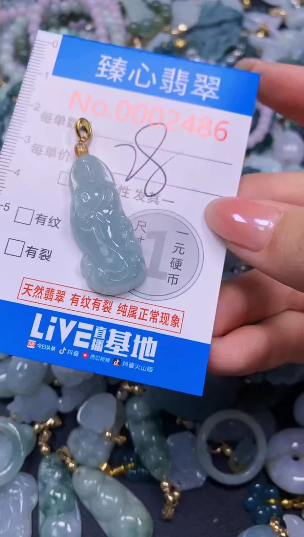 吊坠(不含链)未镶嵌翡翠2486
