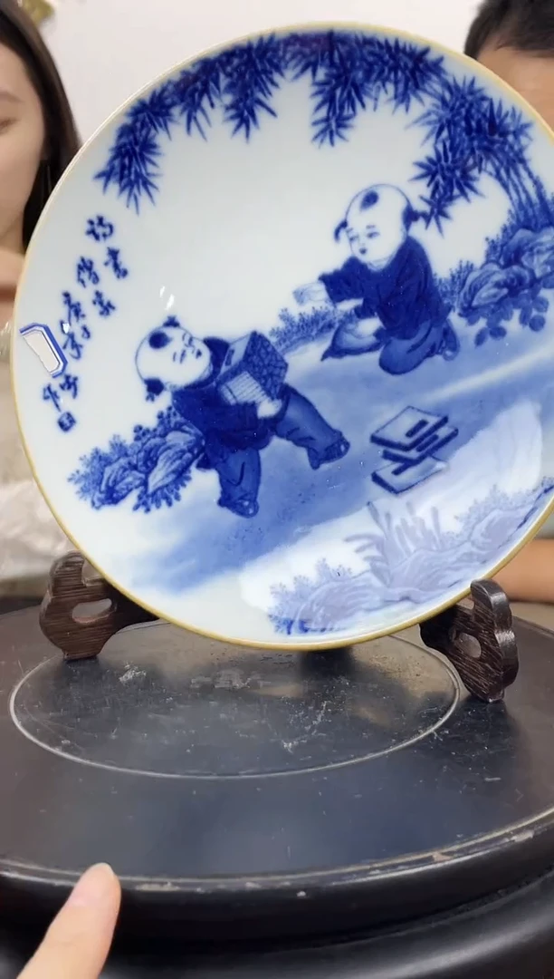 盘景德镇陶瓷手工手绘赏盘
