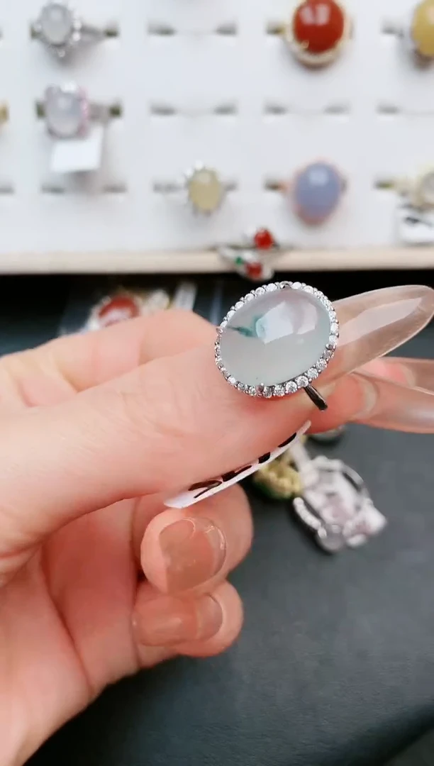 【闪购商品】翡翠戒指银S925镶嵌.....