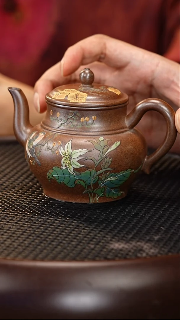 茶壶紫砂47 杨建英 玉成段柴烧 宫灯 230cc