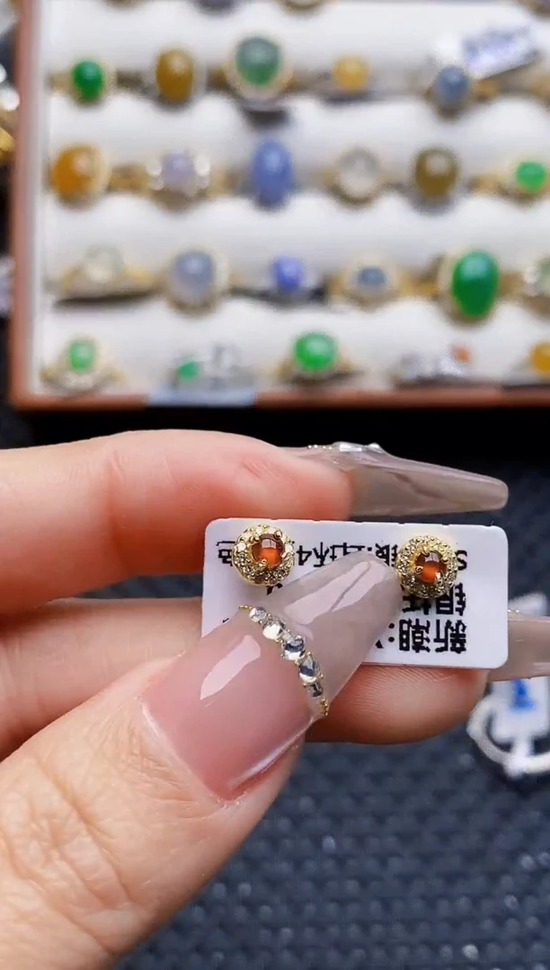 银S925镶嵌戒指翡翠7162