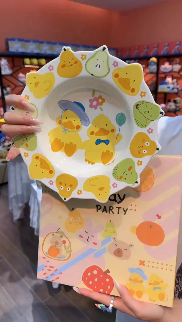 瓷片@@鸭梨陶瓷10寸意面盘