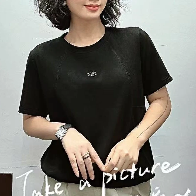 B27时尚简约休闲百搭双R蝴蝶结女士上衣夏季