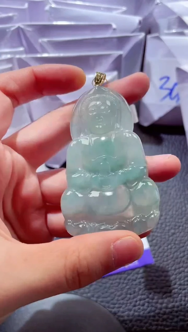 颈饰18K金镶嵌翡翠00004295