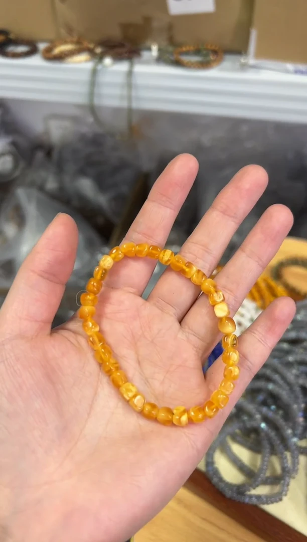 【闪购商品】蜜蜡手链未镶嵌回流蜜蜡不完美随行手链[978]