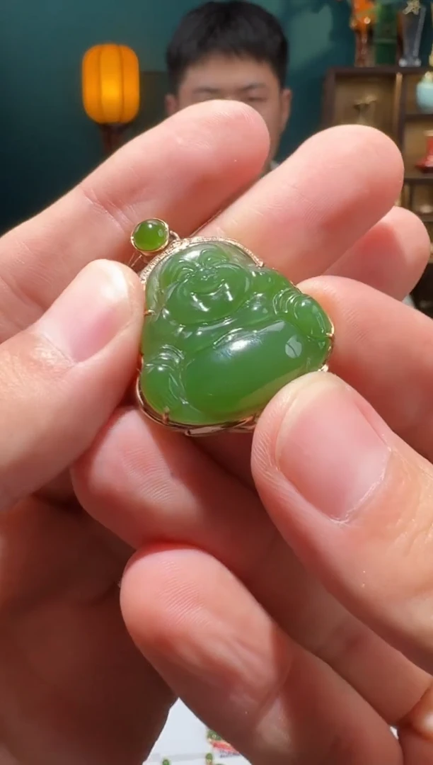 颈饰18K金镶嵌和田玉158小北9.11多样性拍一发一