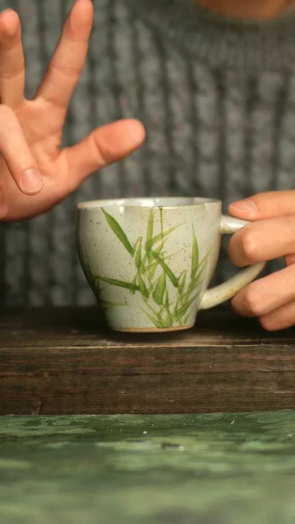 瓷器青诗集手工手绘瓷器