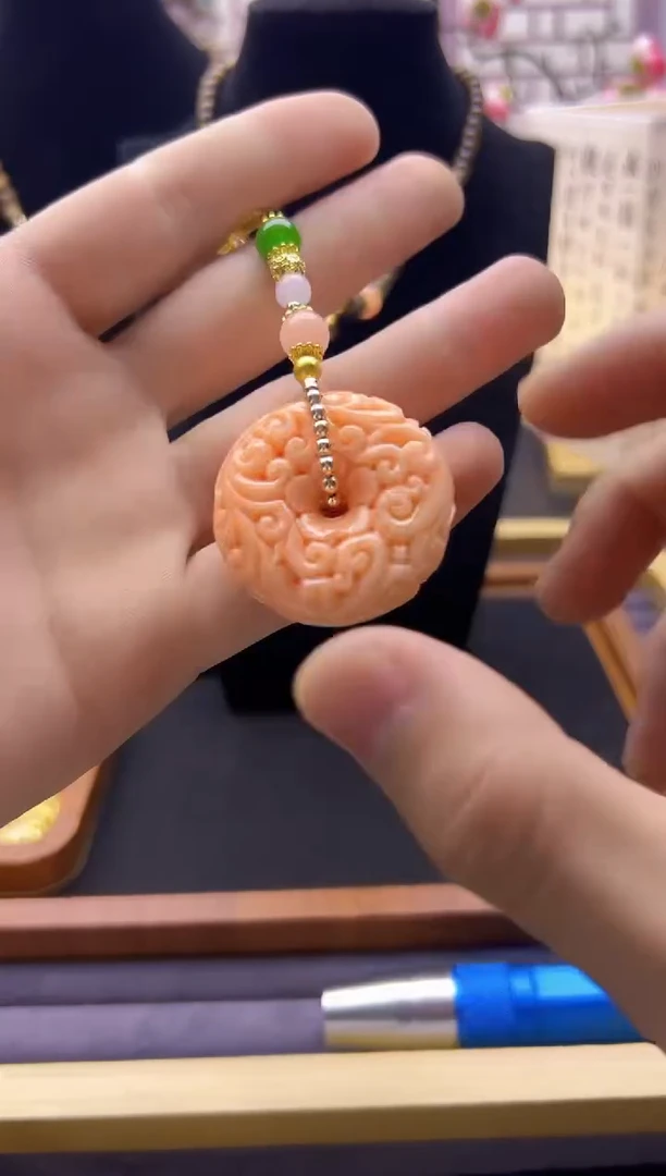 【闪购商品】玛瑙/玉髓颈饰14K金镶嵌S312