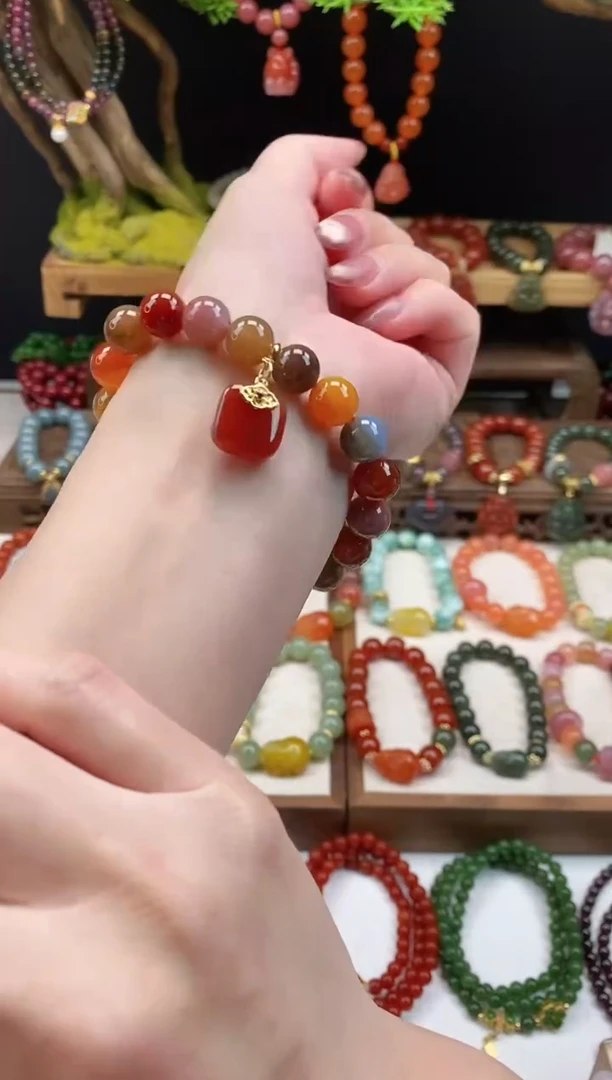 未镶嵌玛瑙手饰多宝无事牌