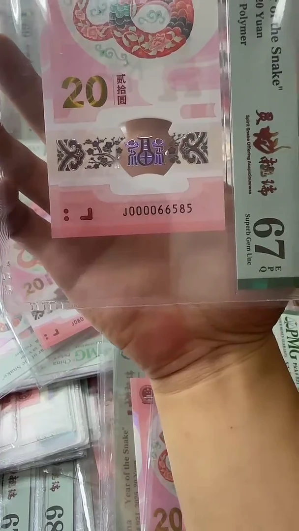 塑料000066585蛇钞单张