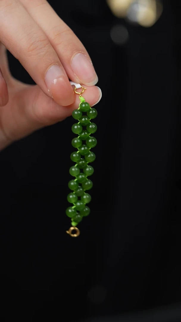 18K金镶嵌和田玉珠宝半成品H211（多样性发一件）