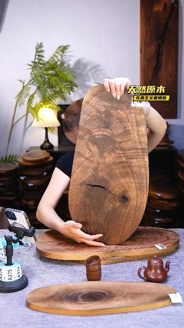 木北美黑胡桃原木.干裂疤结不属于商品质量问题完美主义者慎拍