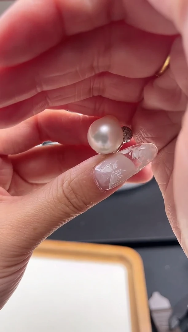 【闪购商品】海水珍珠戒指18K金镶嵌戒指