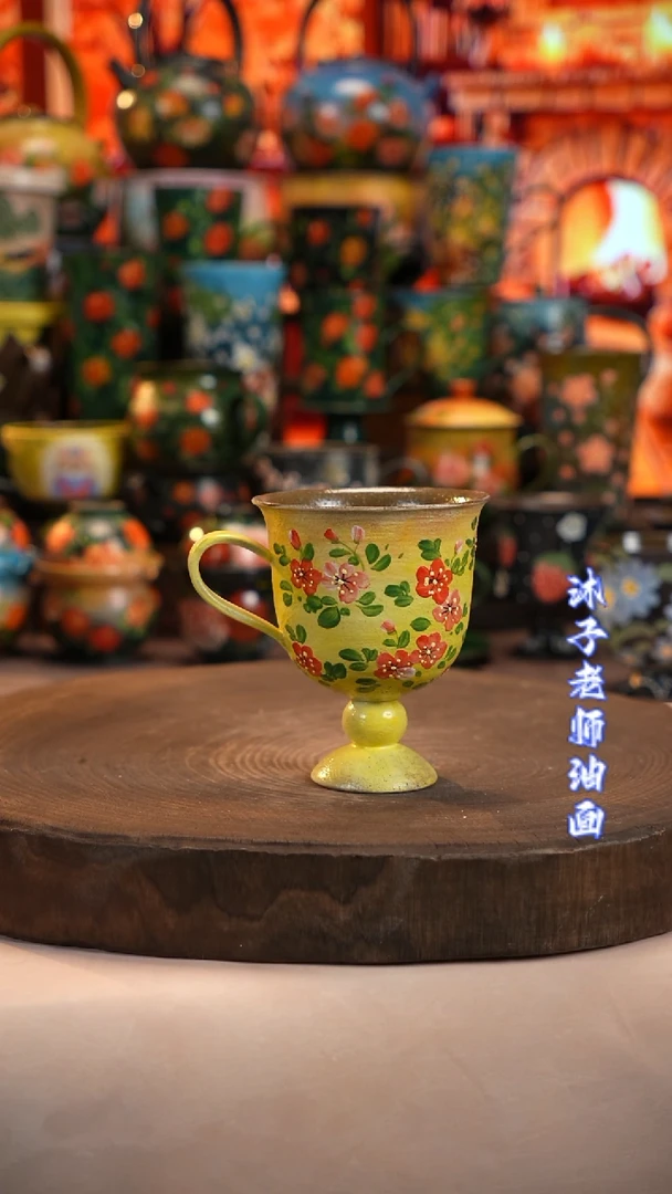 油画   釉下彩  杯子