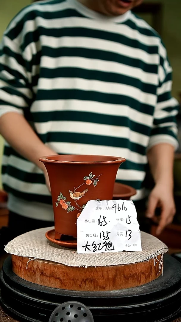 紫砂花盆花卉园艺9616+z