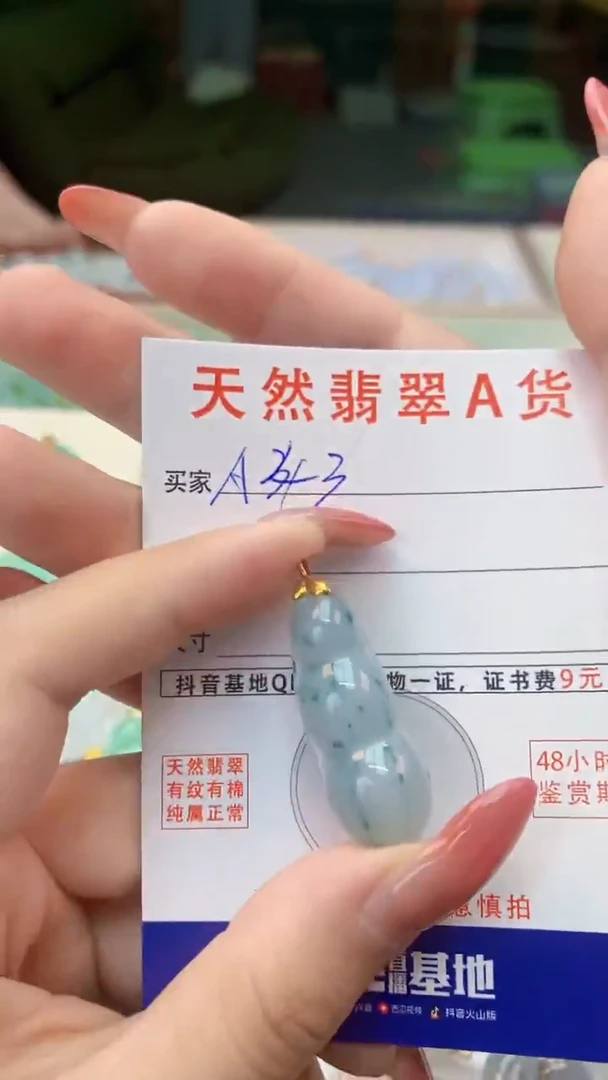 颈饰未镶嵌翡翠天然A货翡翠挂件