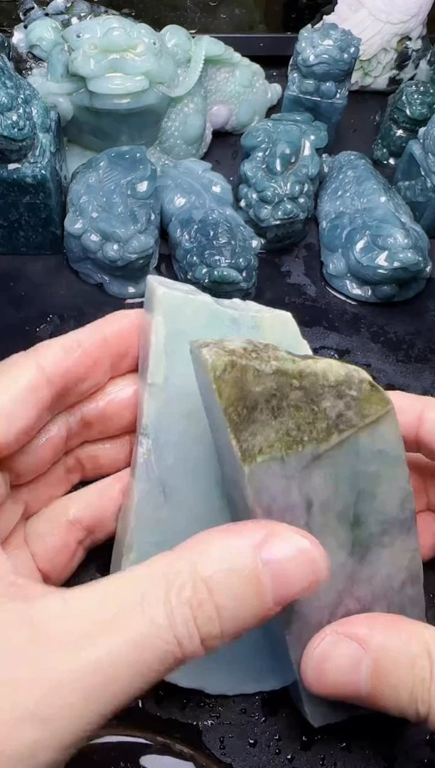 颈饰未镶嵌翡翠子*105