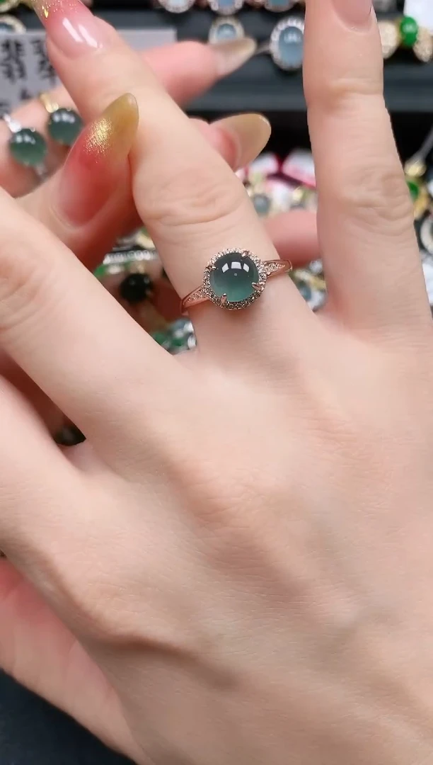 银S925镶嵌戒指翡翠1111
