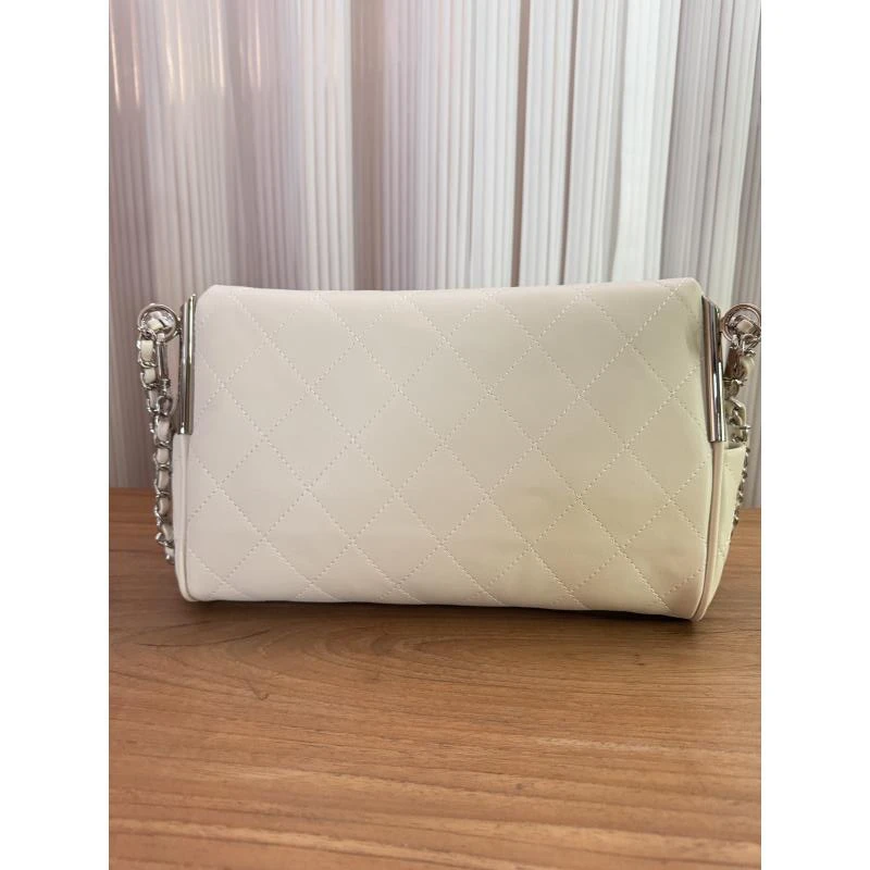 手工真皮包31-551102白 折口香